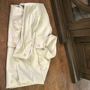 Thread and Supply Faux Leather long sleeve shacket. Too big only worn once